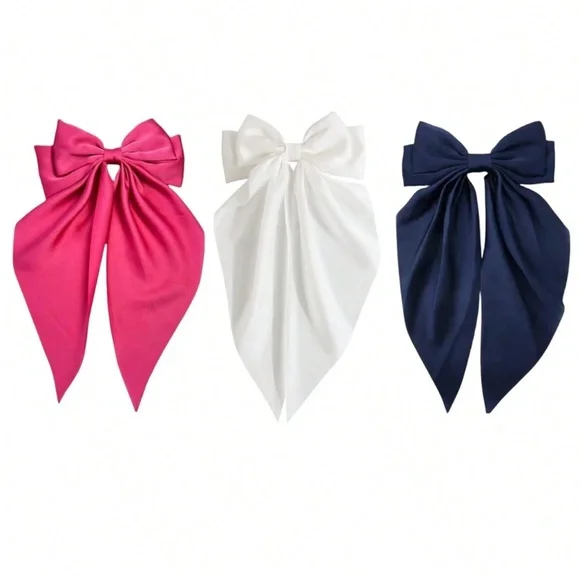 Romantic Bow Hair Clips - Picture 3 of 5